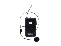 Glemm   Microfone Mão s/ Fios + Cabeça + Emissor+ Receptor UHF